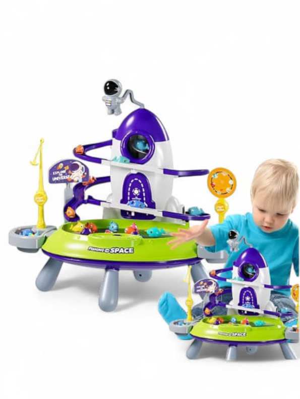 Electric Fishing Space Platform Toy for Kids | Fun & Interactive Play - Model NX-N-24