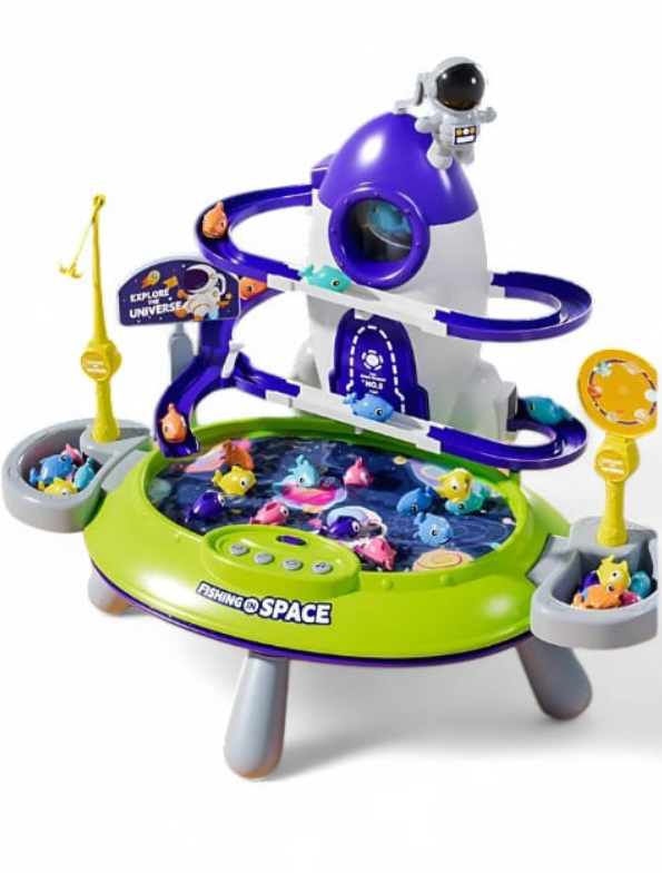 Electric Fishing Space Platform Toy for Kids | Fun & Interactive Play - Model NX-N-24