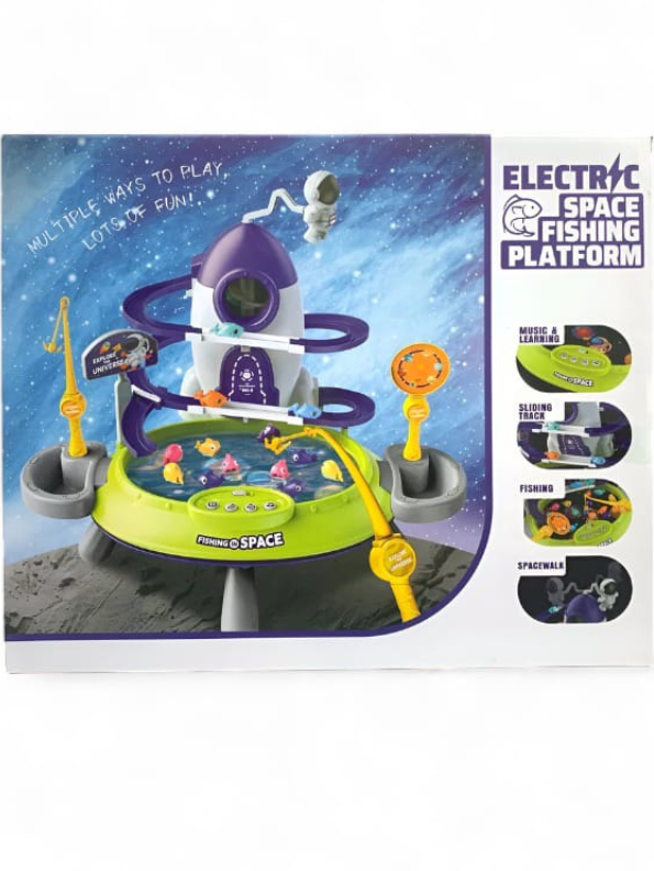 Electric Fishing Space Platform Toy for Kids | Fun & Interactive Play - Model NX-N-24
