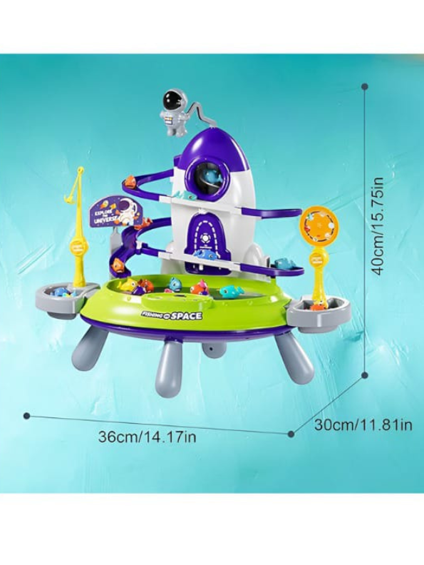 Electric Fishing Space Platform Toy for Kids | Fun & Interactive Play - Model NX-N-24