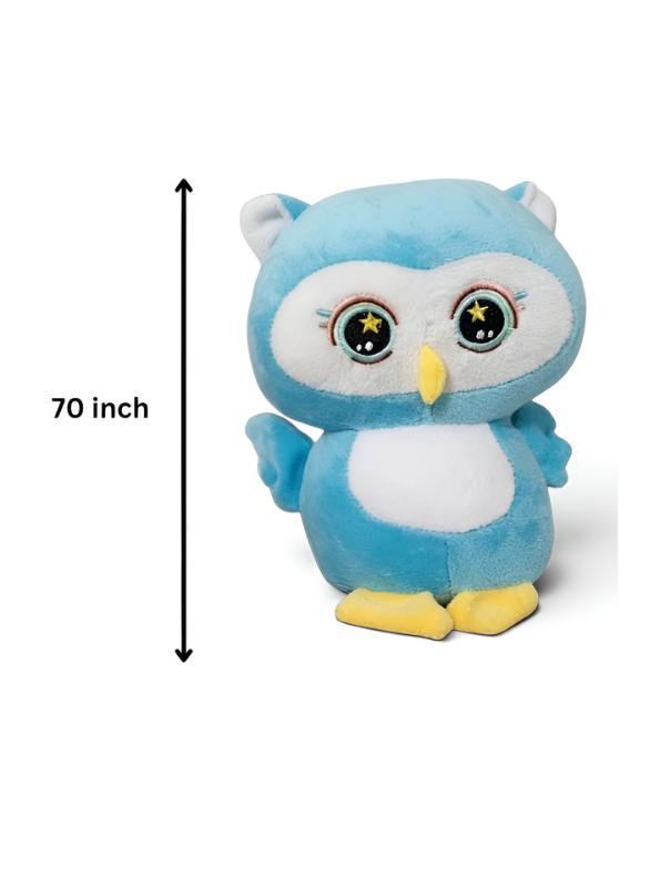 Extra Large 70-Inch Soft Plush Blue Owl Toy High-Quality Huggable Stuffed Animal for Kids and Collectors ST16793
