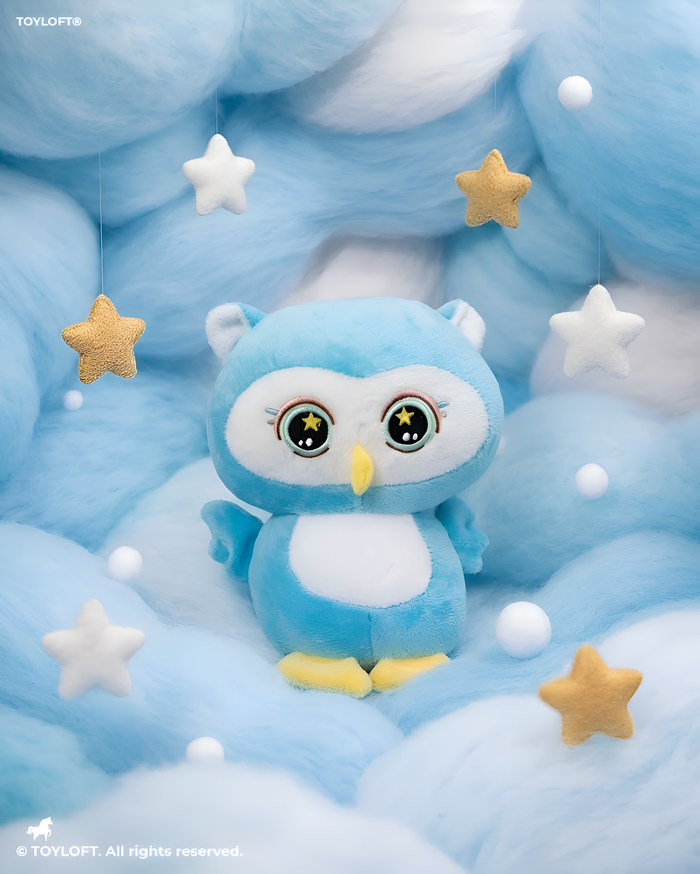 Extra Large 70-Inch Soft Plush Blue Owl Toy High-Quality Huggable Stuffed Animal for Kids and Collectors ST16793