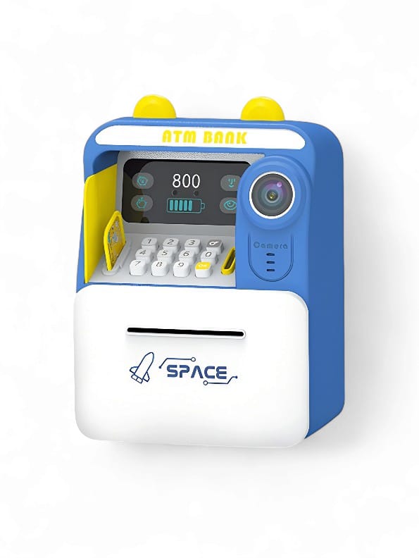 Face Recognition Musical Money Safe Kids - Blue (MS-M-31) - Toyloft
