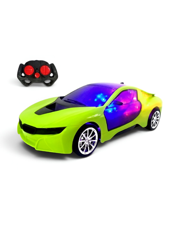 Fast RC Racing Car Toy – Rechargeable Battery Operated Remote Control Car Green LMI8860.
