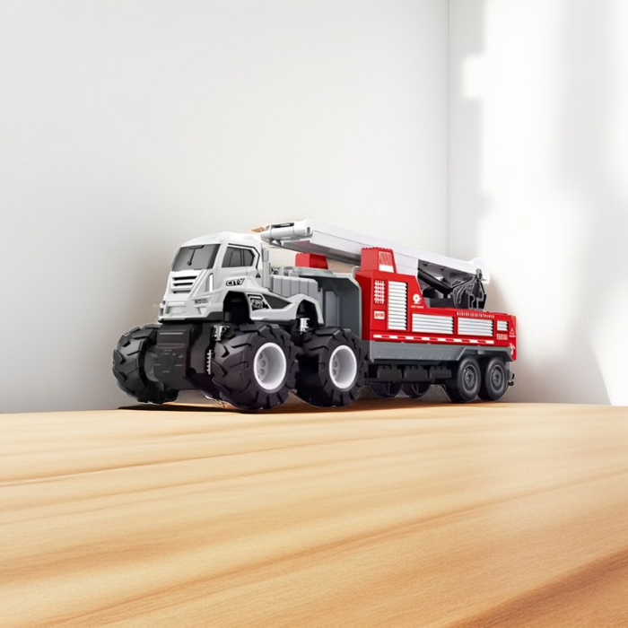 Fire Rescue Transport Truck Toy for Kids – Sturdy Emergency Vehicle Toy for Boys & Girls | Imaginative Play Gift LMI13854.