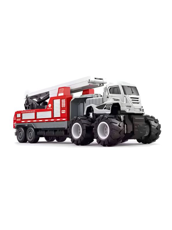 Fire Rescue Transport Truck Toy for Kids – Sturdy Emergency Vehicle Toy for Boys & Girls | Imaginative Play Gift LMI13854.