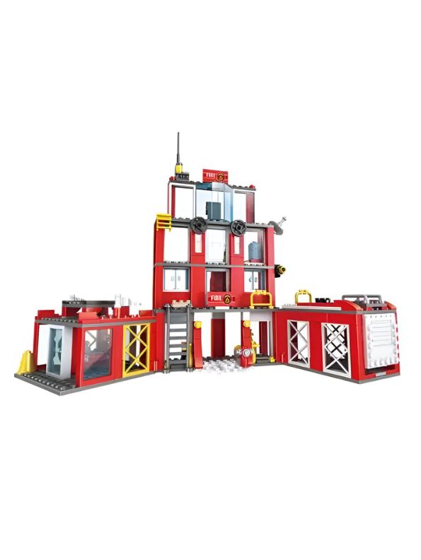 Fire Titan X - Ultimate Multi-Force Fire Rescue Fleet with Aerial & Ground Command | Building Block games for kids - TV844