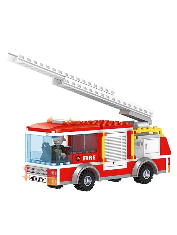 Fire Titan X - Ultimate Multi-Force Fire Rescue Fleet with Aerial & Ground Command | Building Block games for kids - TV844