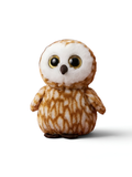 Fluffy Brown Owl Plush Toy 8 Inch ST14769.