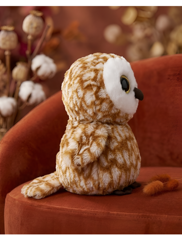 Fluffy Brown Owl Plush Toy 8 Inch ST14769.