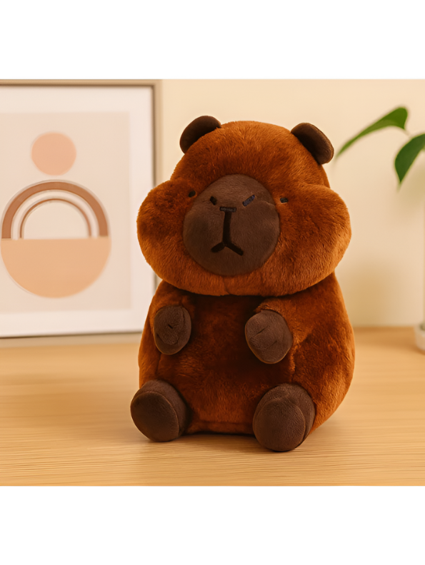 Fluffy Capybara Plush Toy 8 Inch ST14872.