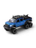 Ford Raptor F150 Metal Model 6X6 Diecast - Blue Scale 1:24 LMI14223 - Free Car Inside.