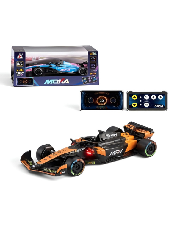 Formula 1 RC Racing Car | 2.4G High-Speed Remote Control F1 Toy Car with Controller & Acrylic Display Box MD548