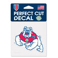 Fresno State Bulldogs Decal 4x4 Perfect Cut Color