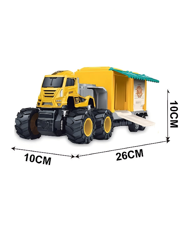 Friction Ice Cream Trailer Metal Truck - Yellow (L-J-99) - Toyloft