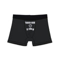 Fun Men's Boxers with Touch Here Design for Everyday Comfort