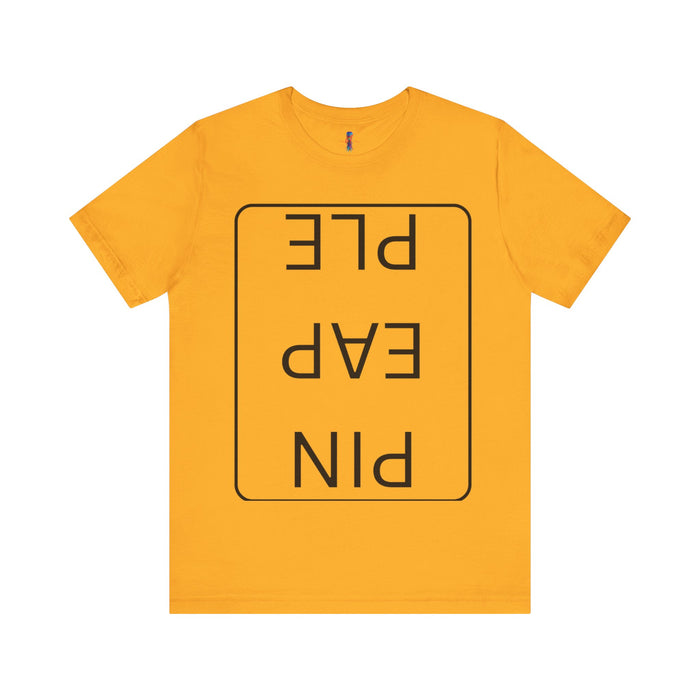 Funny Unisex Jersey Short Sleeve Tee - 'PIN EAP PLE' Design