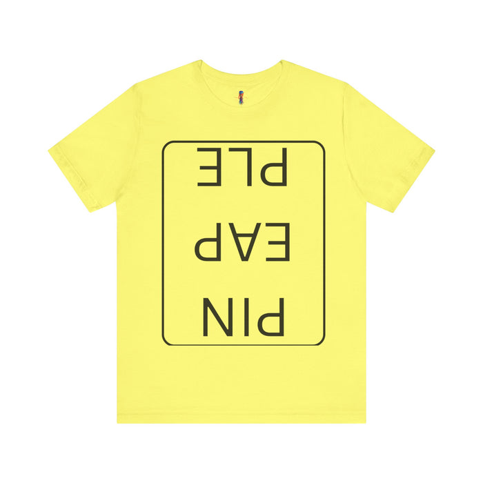 Funny Unisex Jersey Short Sleeve Tee - 'PIN EAP PLE' Design