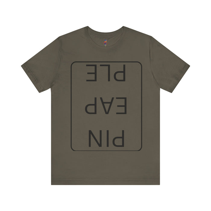 Funny Unisex Jersey Short Sleeve Tee - 'PIN EAP PLE' Design