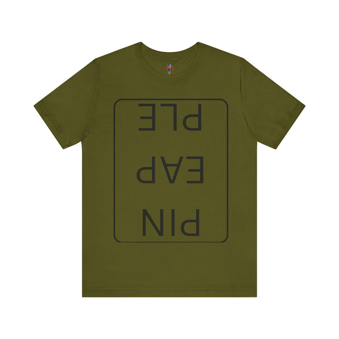 Funny Unisex Jersey Short Sleeve Tee - 'PIN EAP PLE' Design