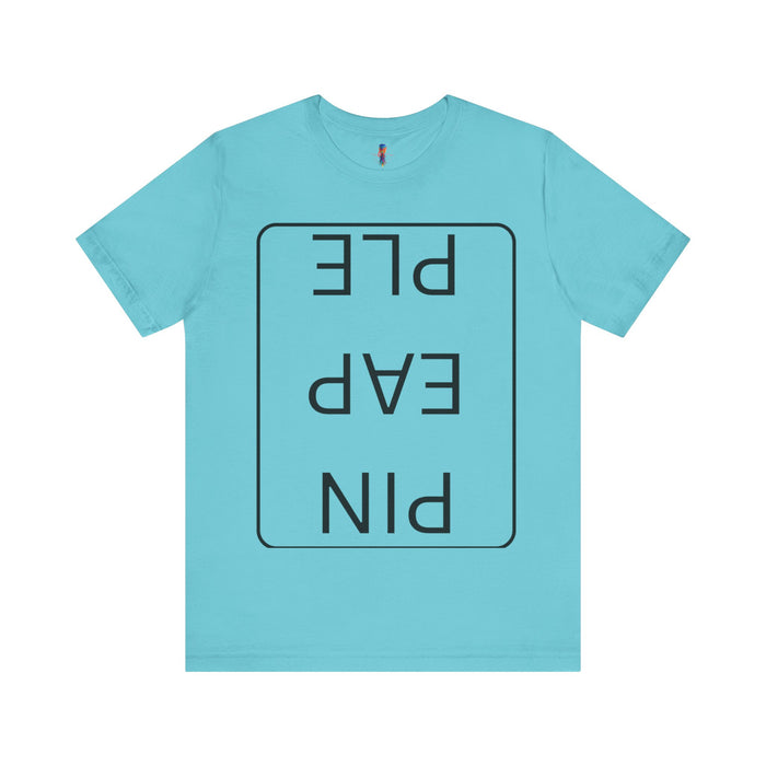 Funny Unisex Jersey Short Sleeve Tee - 'PIN EAP PLE' Design