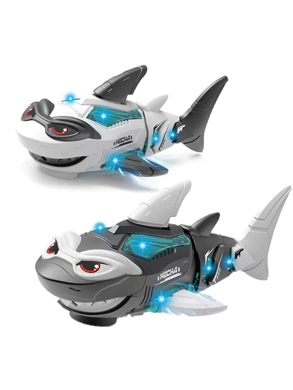 Futuristic Shark Toy For Kids - Music & Lights - Moving Fin & Tail - Toyloft