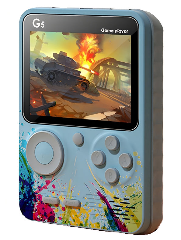 G5 Best Handheld Gaming Console 500 Games - Blue - Toyloft