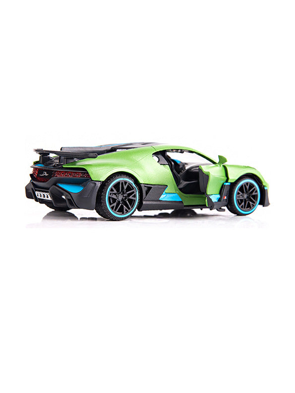 Bugatti Divo Pull Back Cars - Green Small Size Scale 1:32 (MS-May-46) - Toyloft