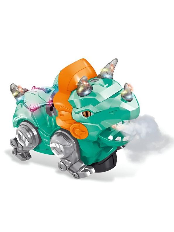 Green - DinoShine – Ultimate Light-Up T-Rex | 360° Rotating Dinosaur Toy for Boys & Girls - MS13973.