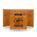 Green Bay Packers Wallet Trifold Laser Engraved-0