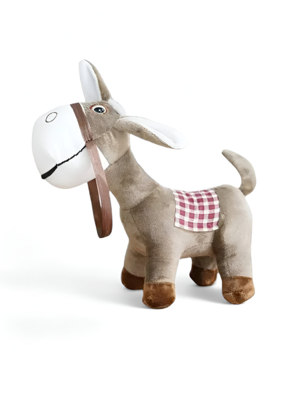 Grey - Cute Donkey Plush – 8-Inch Soft Stuffed Animal for Kids & Toddlers ST11088