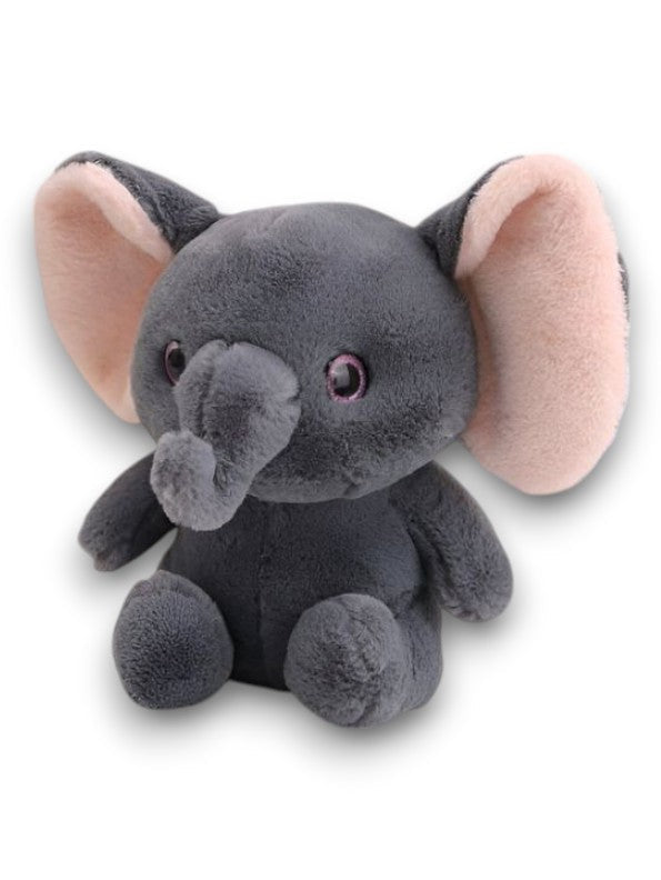 GREY - TinyTusk - 10Inch Elephant Plush Toy | Soft Stuffed Animal Doll Big Ears & Long Nose for Kids -MS14451