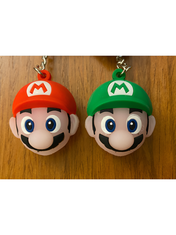 Gyro Launcher Keychain Set – 2-Piece Cartoon Spinner Top Toys with Premium Rainbow Backpack Straps TV4709.