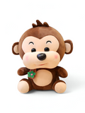 Happy Brown Monkey Plush Toy | Cuddly Stuffed Animal Soft Toy For Kids ST14144