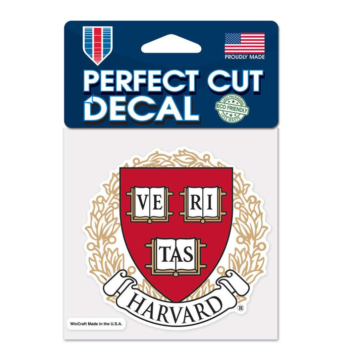 Harvard Crimson Decal 4x4 Perfect Cut Color-0