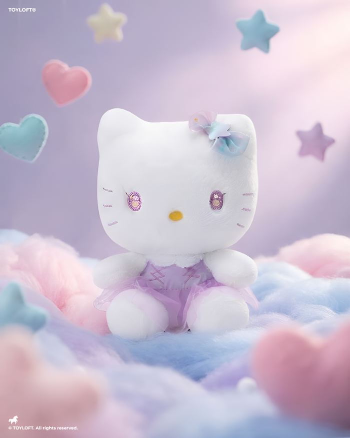 Hello Kitty Cute Plush Doll – Soft Lavender Dress Edition, 10-Inch Kids ST16779