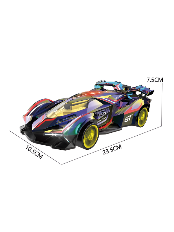 High-Speed 4WD RC Drift Racing Car with LED Lights and Spray Exhaust Function TV7166
