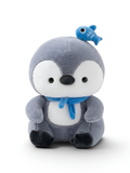 Huggable Penguin Plushie (10 Inch) – Nursery Decor & Sensory Play Toy for Boys and Girls – Grey/White ST16498