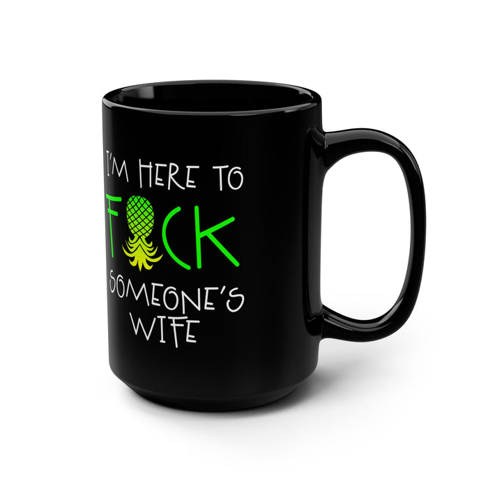 Humorous Black Mug - 15oz, Perfect Gift for Friends and Parties