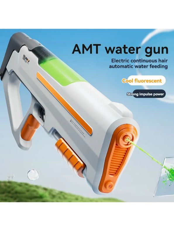 HydroGlow X1 Auto Refill Electric Water Gun – Rechargeable Toy Gun with Glowing Water Effect for Night Battles LMI16084.