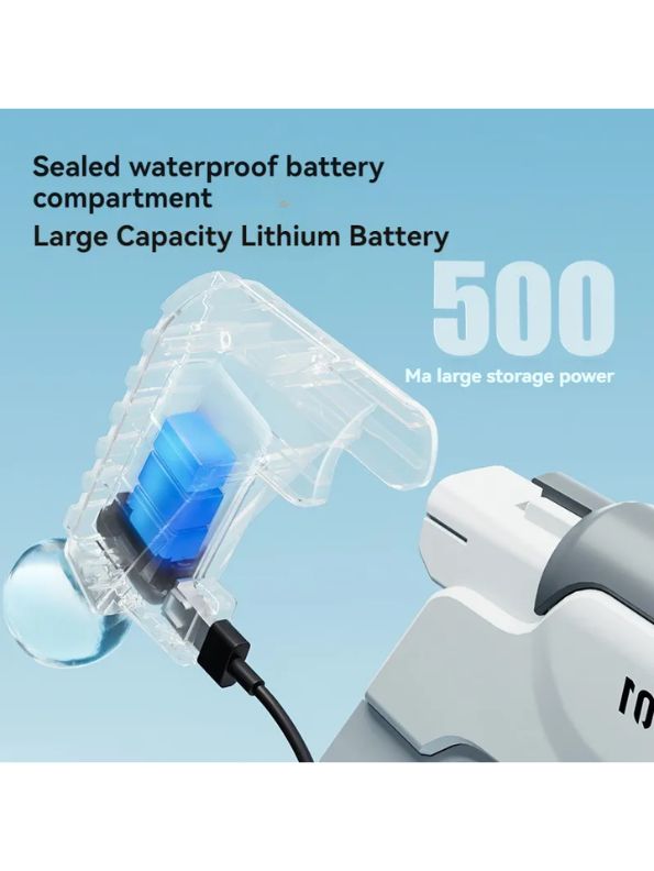 HydroGlow X1 Auto Refill Electric Water Gun – Rechargeable Toy Gun with Glowing Water Effect for Night Battles LMI16084.