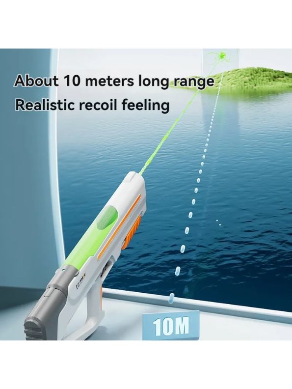 HydroGlow X1 Auto Refill Electric Water Gun – Rechargeable Toy Gun with Glowing Water Effect for Night Battles LMI16084.