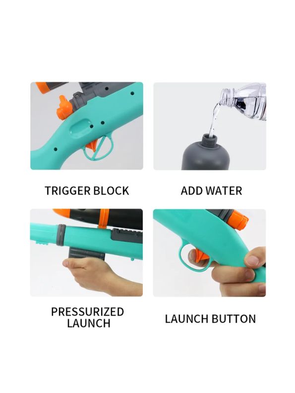 HydroSniper 3000 XTreme Soaker - High-Pressure Water Gun - Holi & Summer Toy for Kids, Boys & Girls.