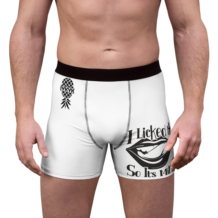 I Licked It Men's Boxer Briefs - Fun and Flirty Underwear for Him