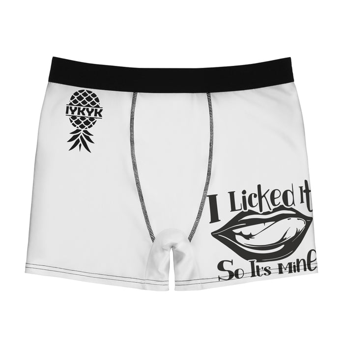 I Licked It Men's Boxer Briefs - Fun and Flirty Underwear for Him