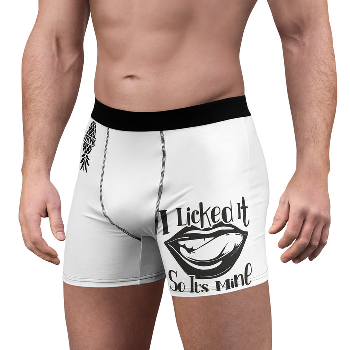 I Licked It Men's Boxer Briefs - Fun and Flirty Underwear for Him
