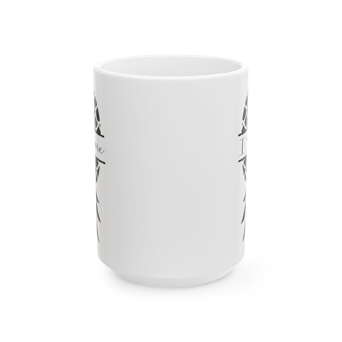 "I Share Upside-Down Pineapple" Ceramic Coffee Mug - 11oz & 15oz - Perfect Gift for Friends & Family
