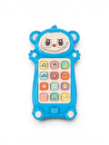 Interactive Toddler Toy Phone – Blue Cartoon Monster Musical Smartphone with 12 Sound Modes & Engaging LED Lights NX15508
