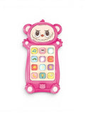Interactive Toddler Toy Phone – Pink Cartoon Monster Musical Smartphone with 12 Sound Modes & Engaging LED Lights NX15508
