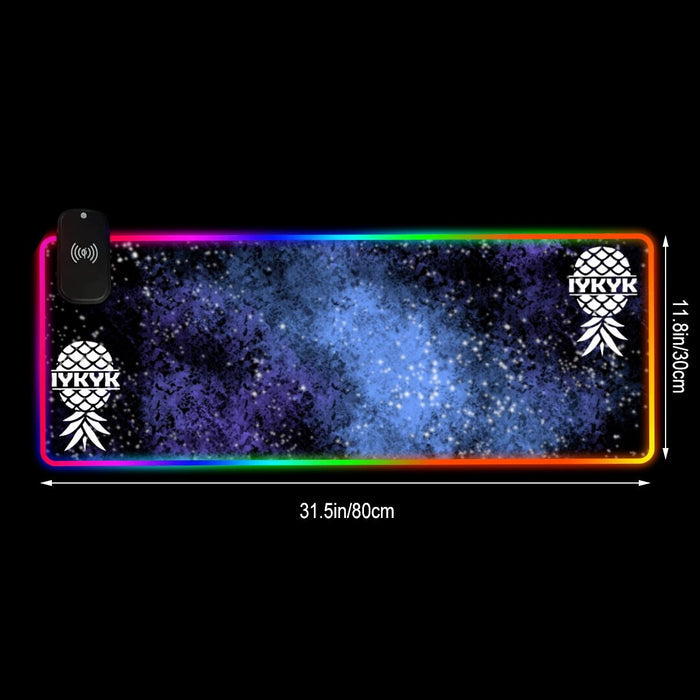 IYKTYK Pineapple Wireless Charging RGB Mouse Pad (8:3)